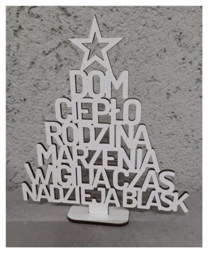 choinka z wyrazow